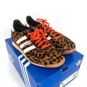 Adidas Originals SL 72 OG Leopard Pony Hair Sneakers Womens 8 Retro Trainers